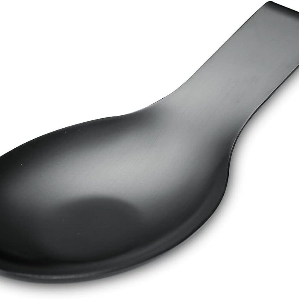 Matte Black Spoon Rest, Stainless Steel Spoon Holder for Stove Top, kitchen uten